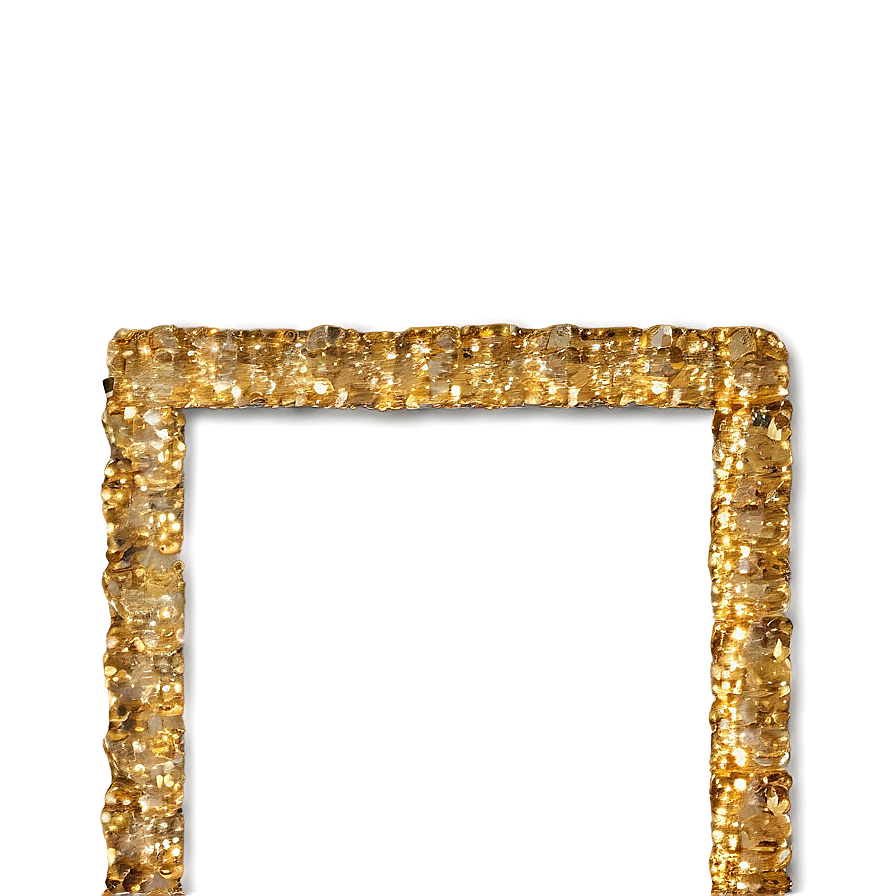 Gold Glitter Frame Png Uwb90