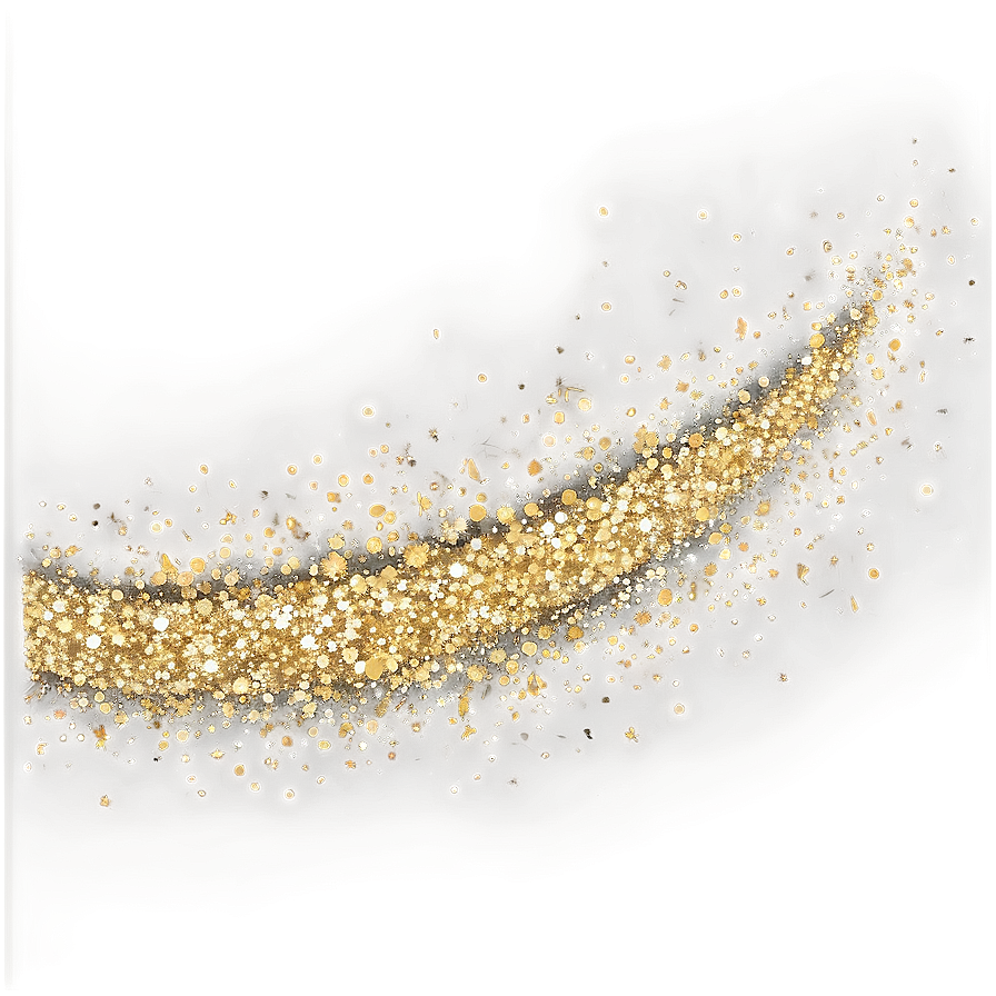 Gold Glitter Line Effect Png 25