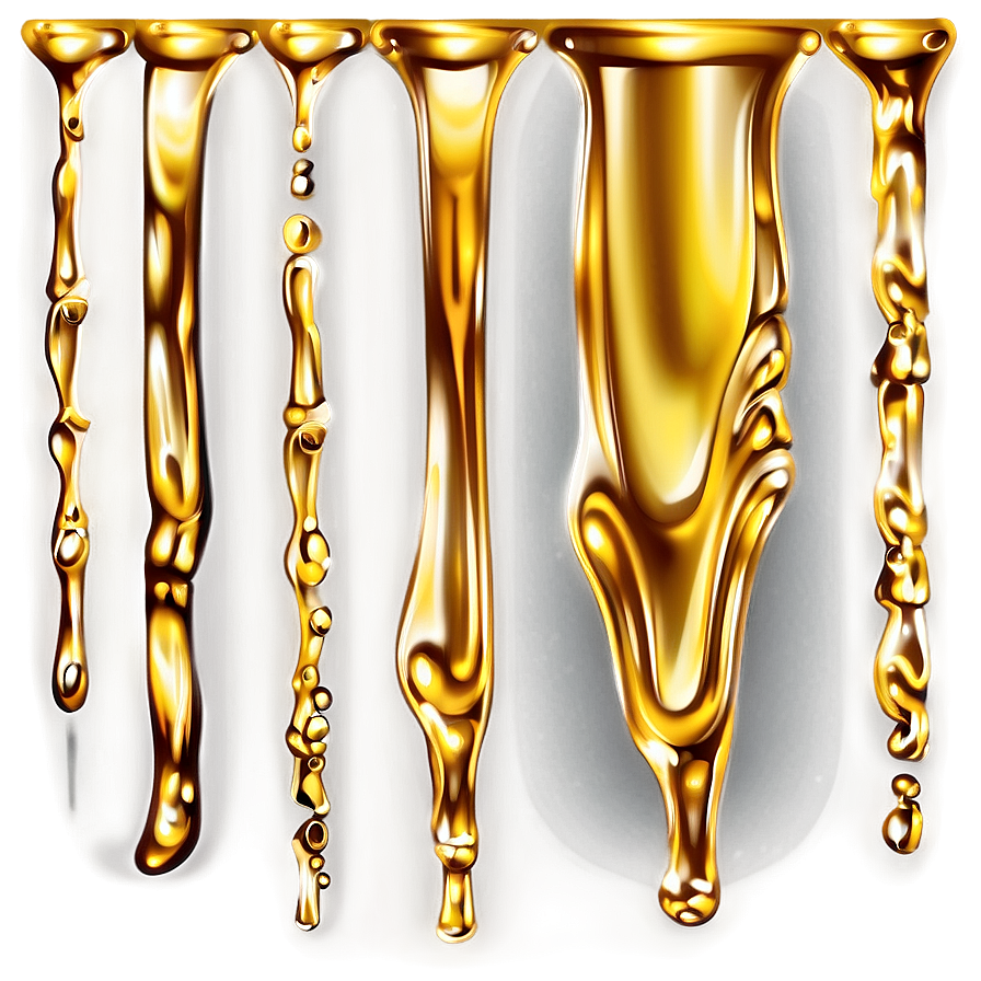 Gold Glitter Liquid Drip Png Yqi62