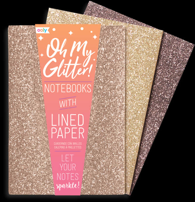 Gold Glitter Notebooks Collection
