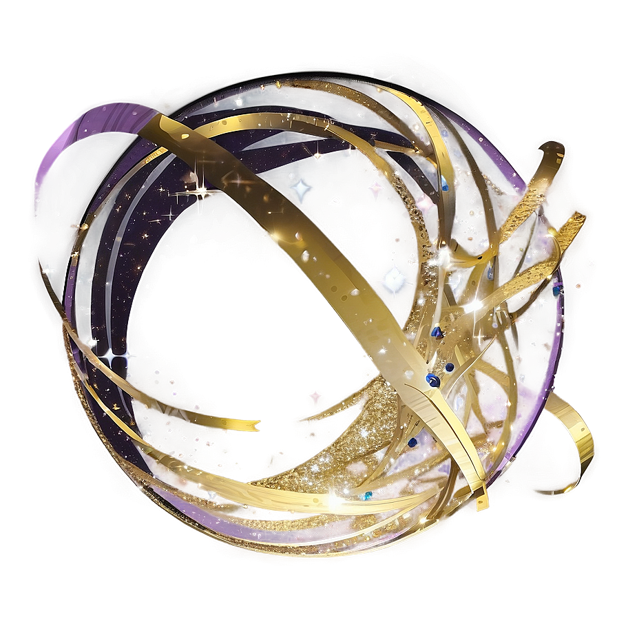 Gold Glitter Orbit Png Oum