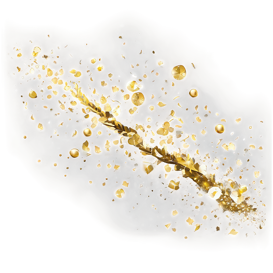 Gold Glitter Particle Png Wew