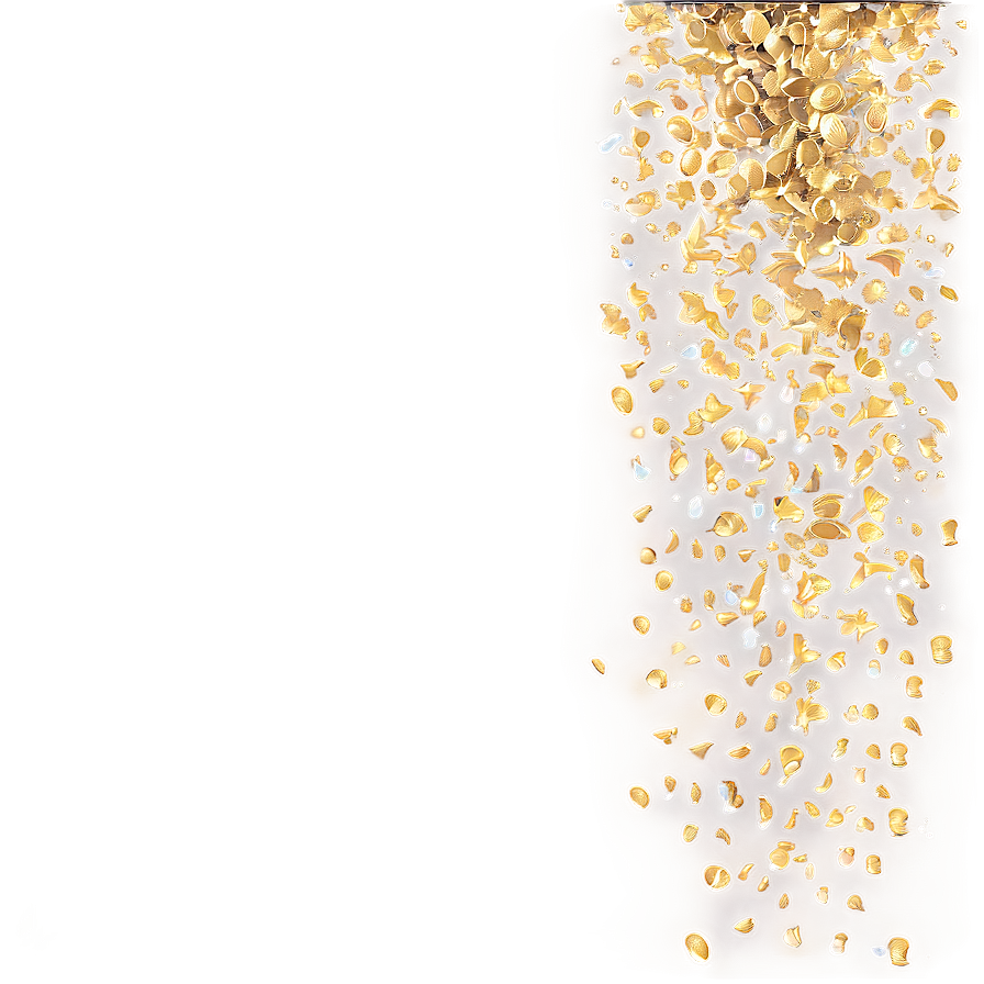 Gold Glitter Rain Png Abx74