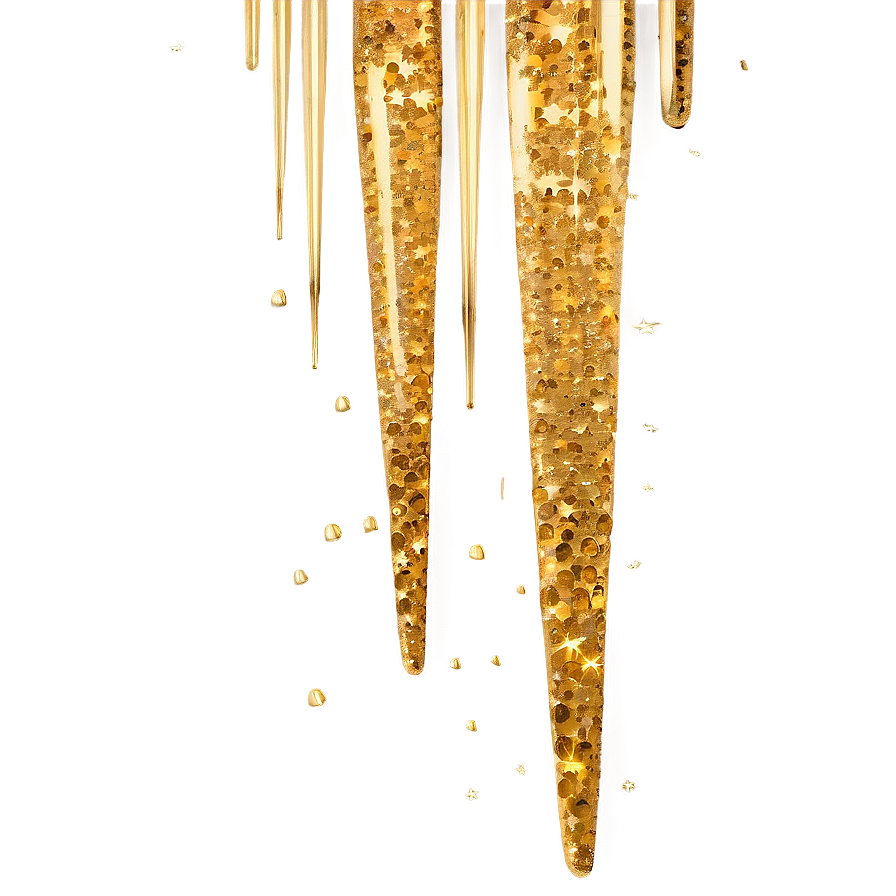 Gold Glitter Rain Png Xnq