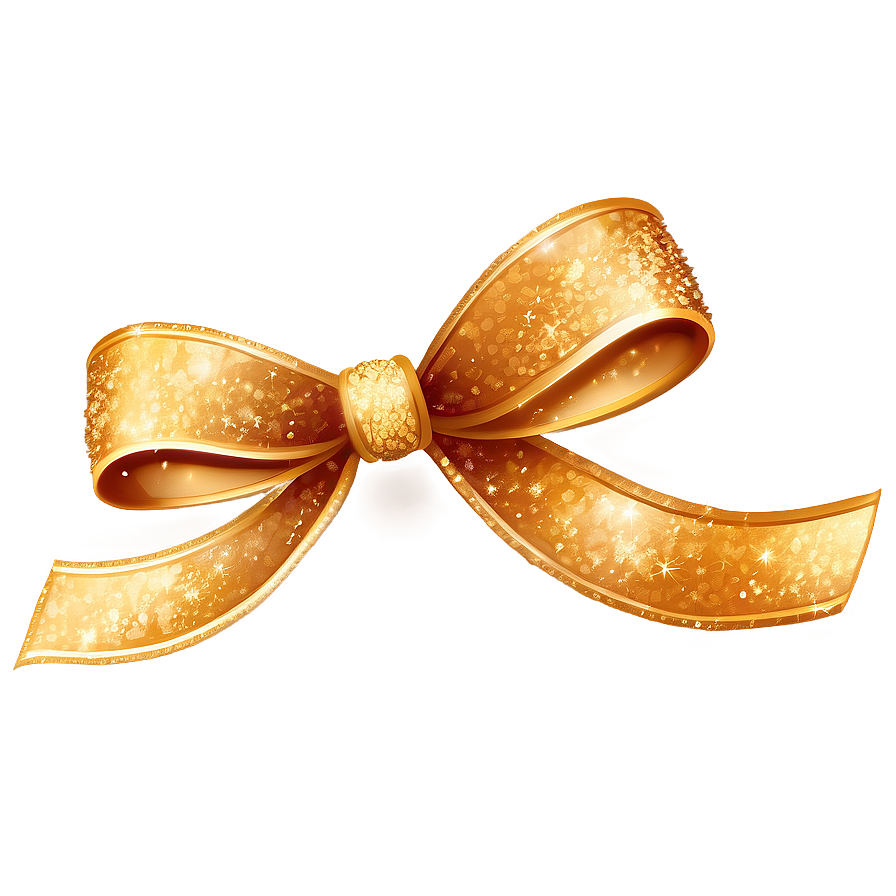 Gold Glitter Ribbon Png 16