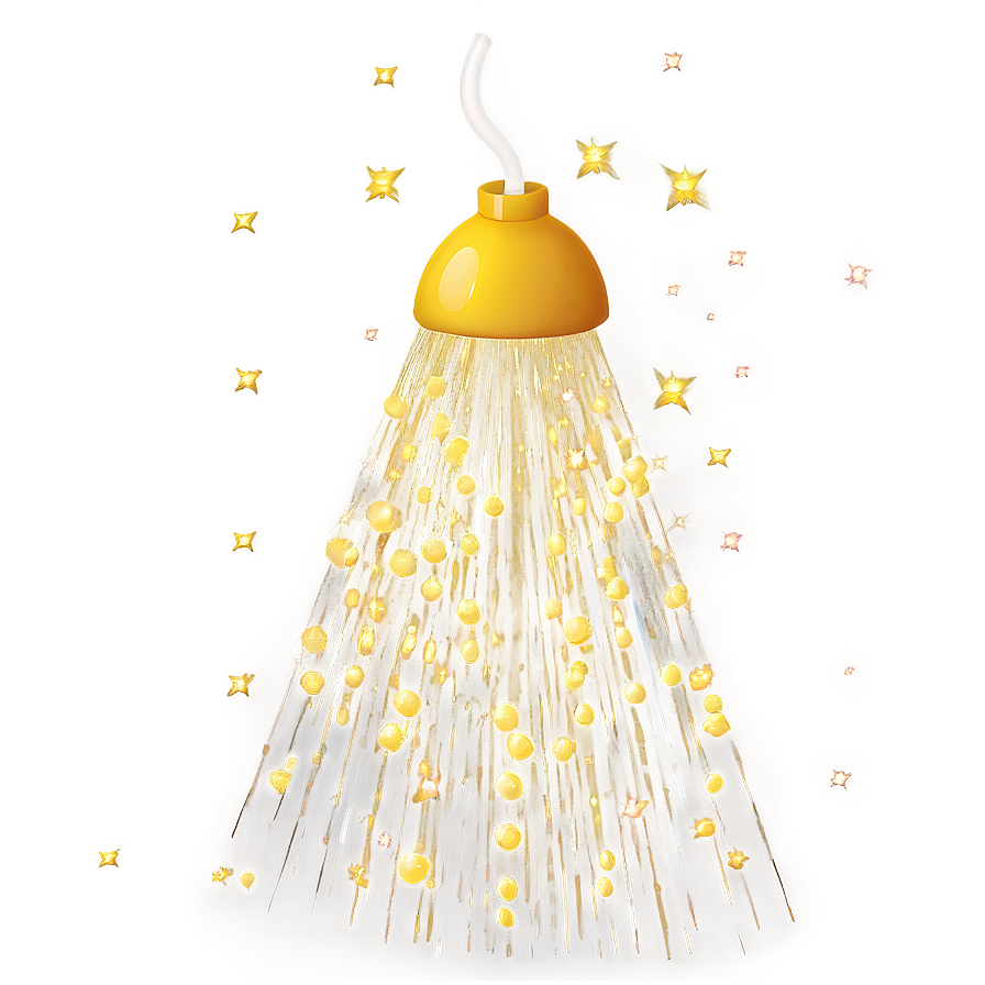 Gold Glitter Shower Png Pcm67