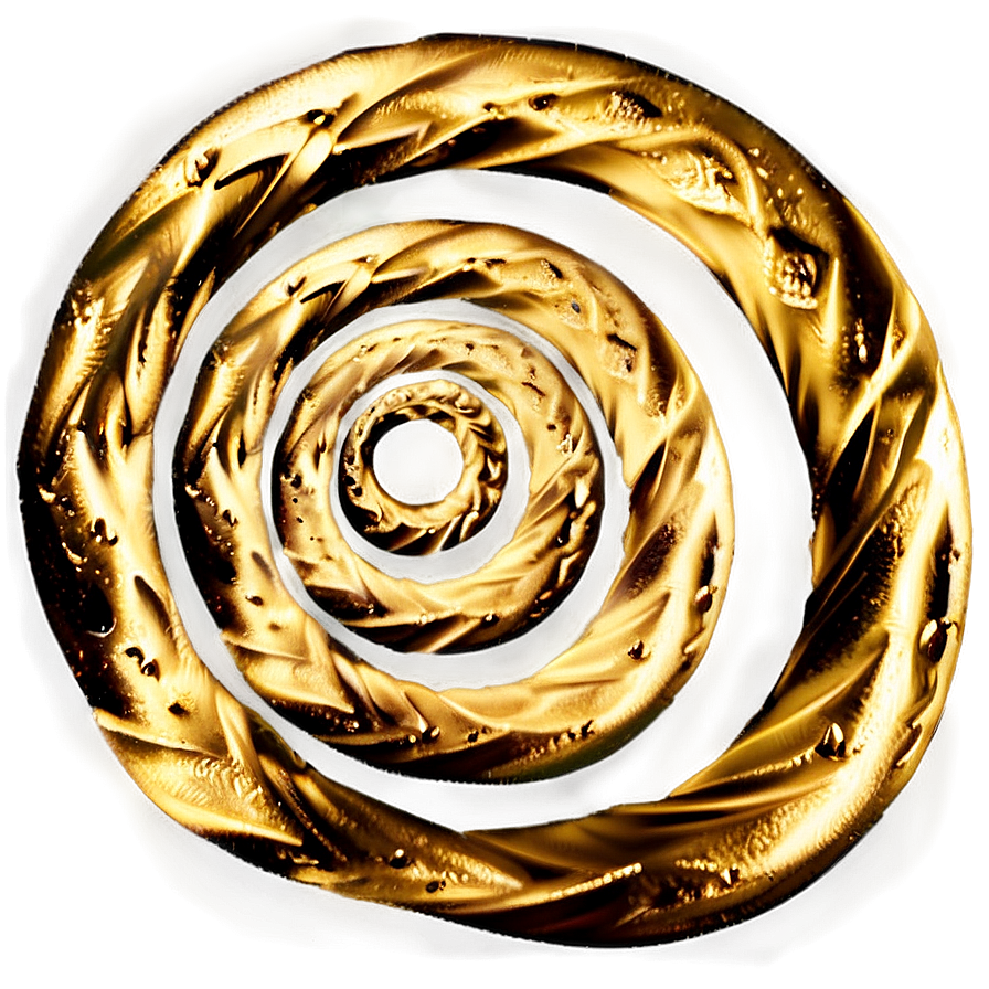 Gold Glitter Spiral Png Bmm38