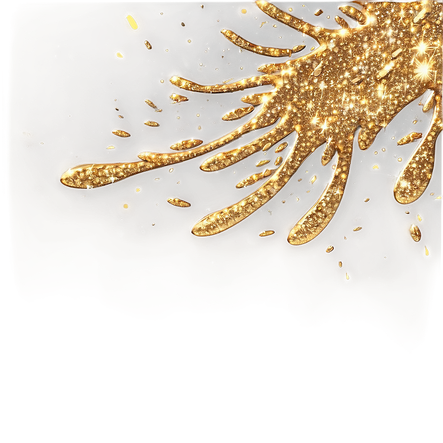 Gold Glitter Splash Png 05232024