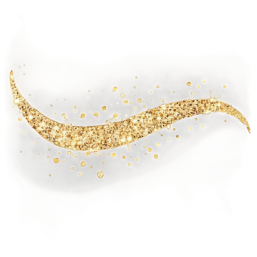 Gold Glitter Stream Png 62