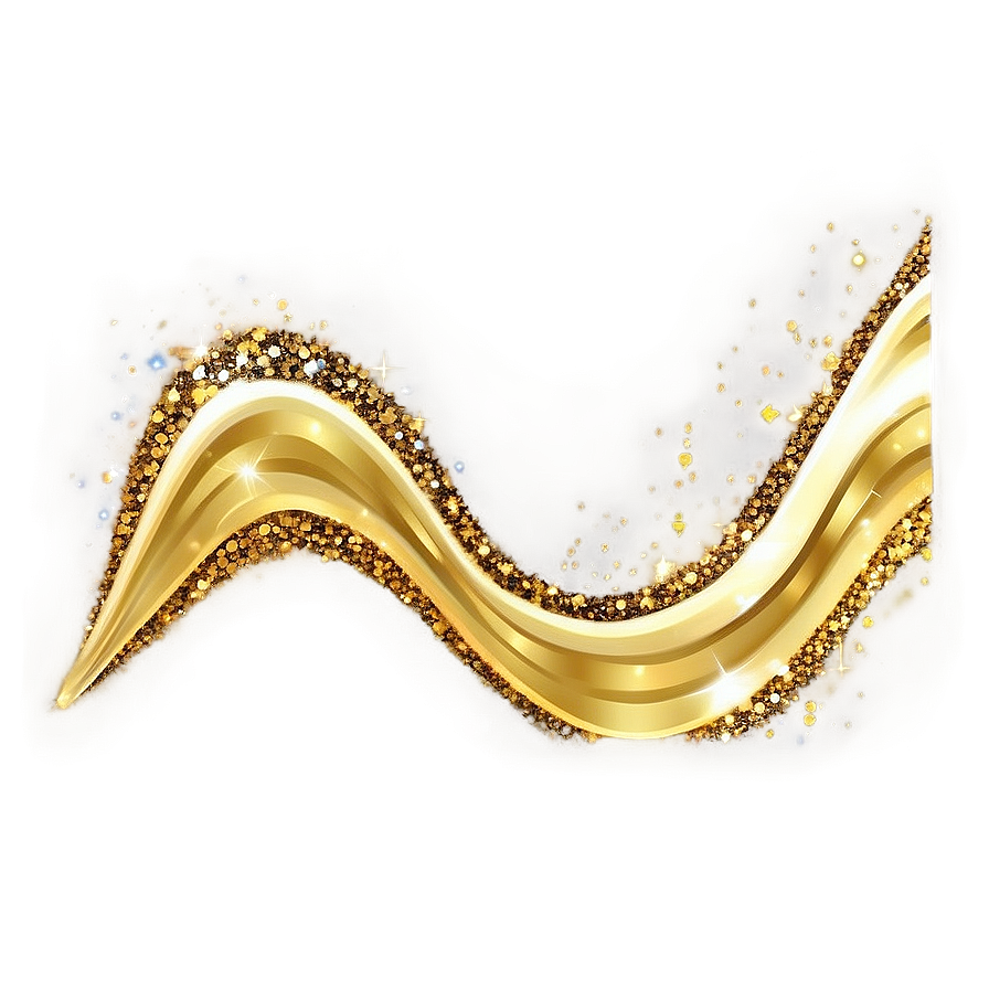 Gold Glitter Stream Png Yaf