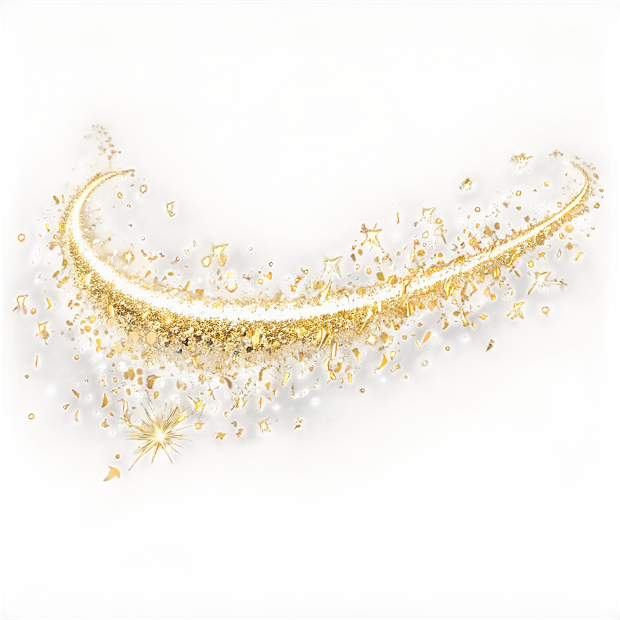 Gold Glitter Trail Png Whk