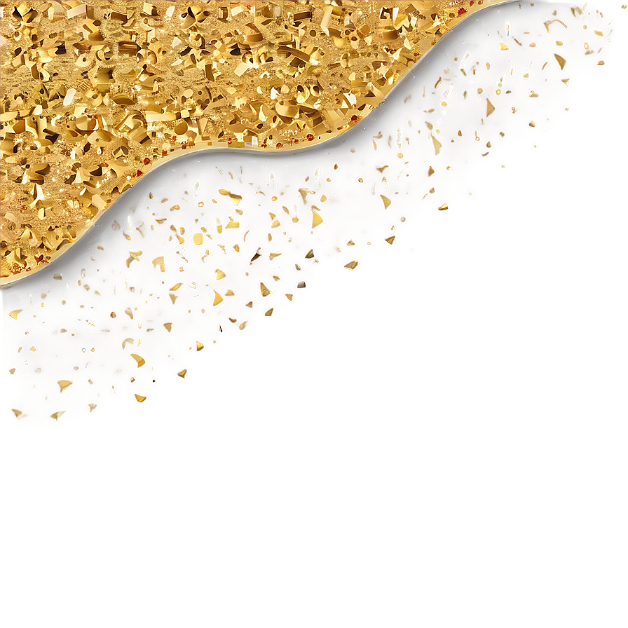 Gold Glitter Wave Png Tmu