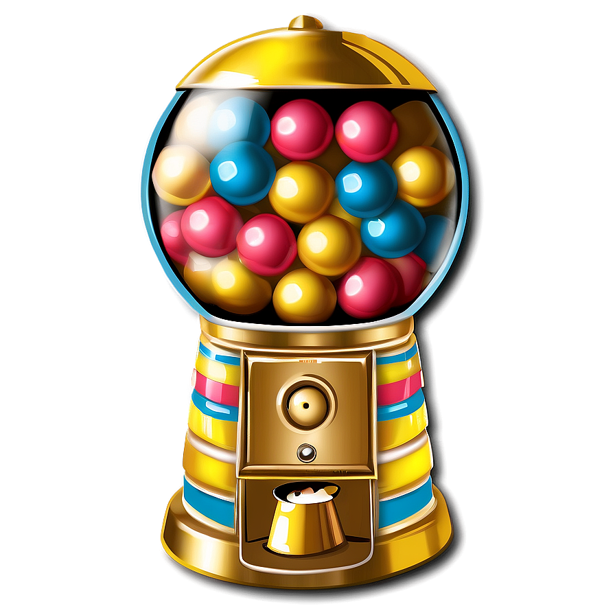 Gold Gumball Machine Png Hgh