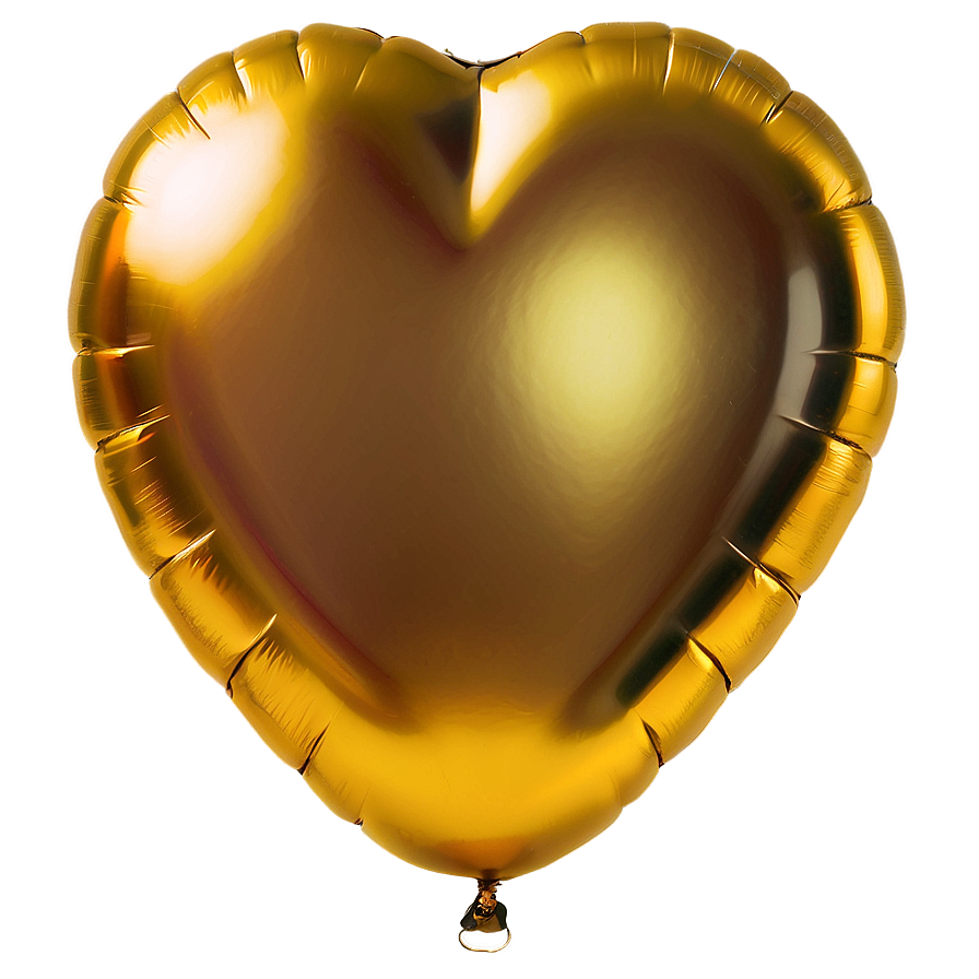 Gold Heart Balloon Png Iav