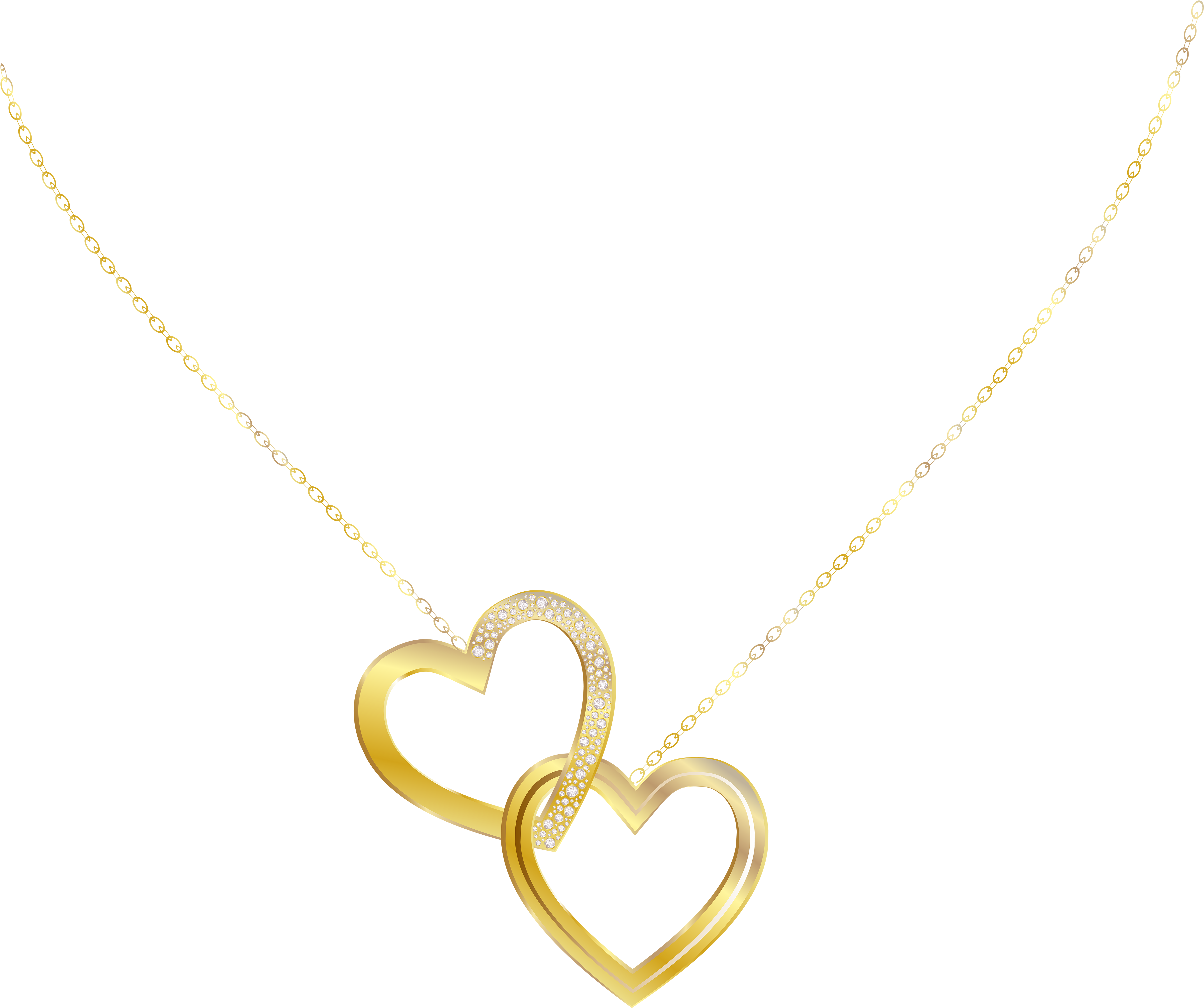 Gold Heart Pendant Necklace