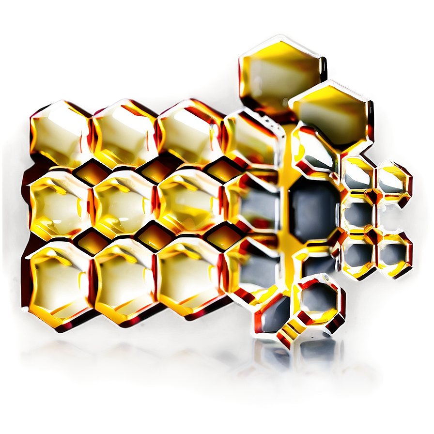 Gold Hexagon Pattern Png Pcu62