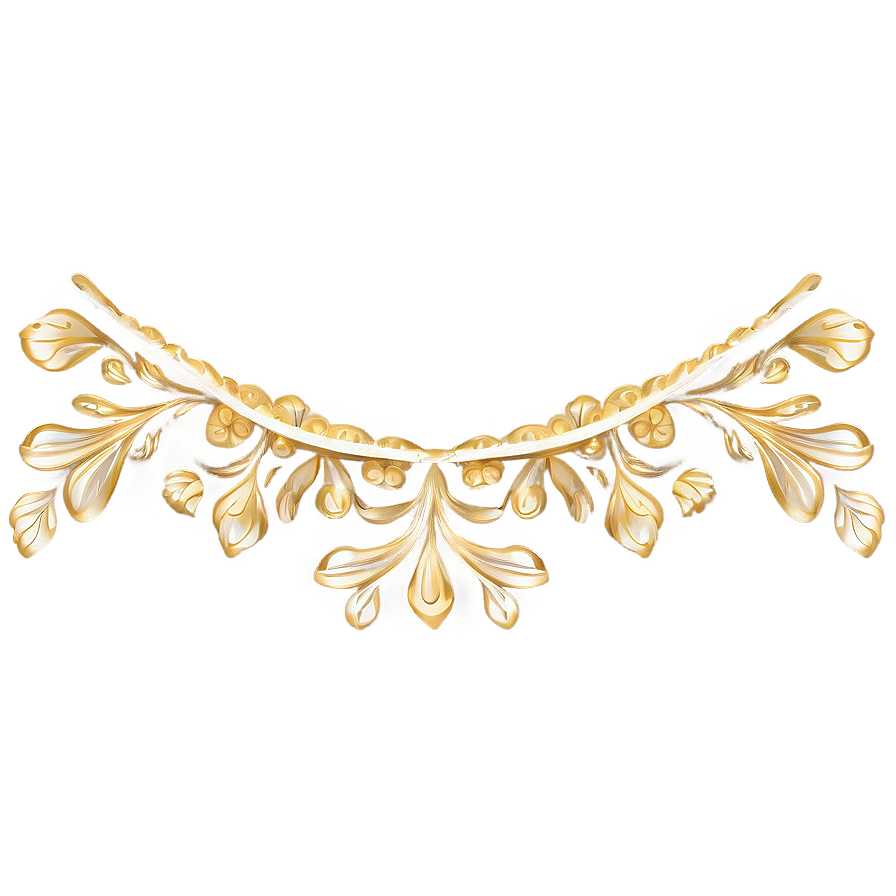 Gold Lace Border Png 06262024