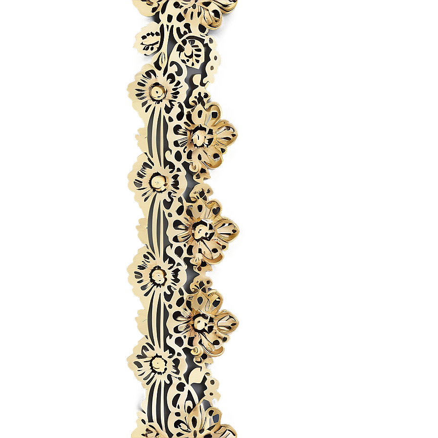 Gold Lace Embellishment Png Nnd