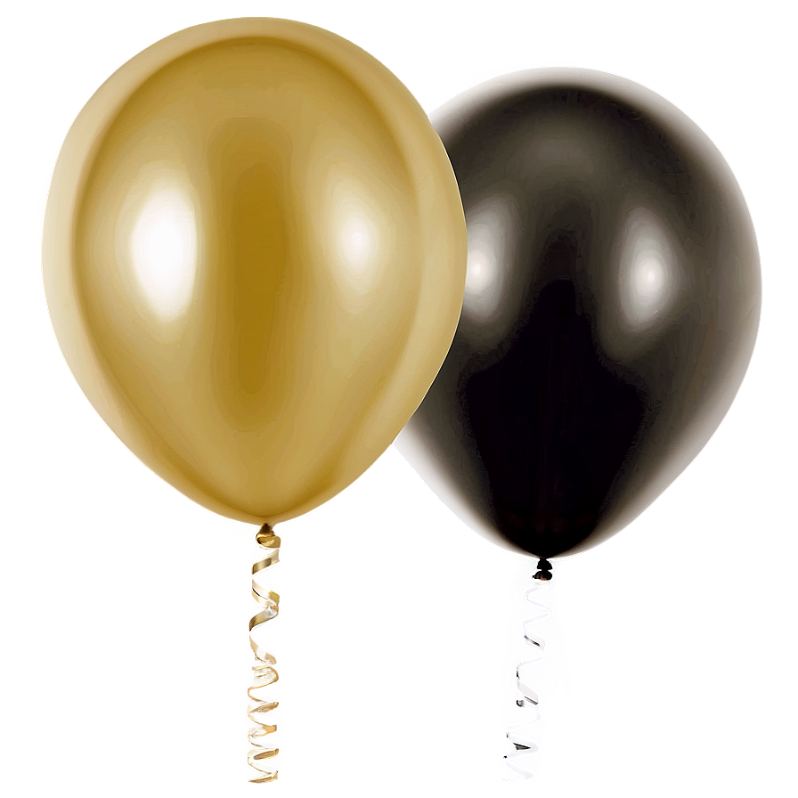 Gold Latex Balloons Png Spa14