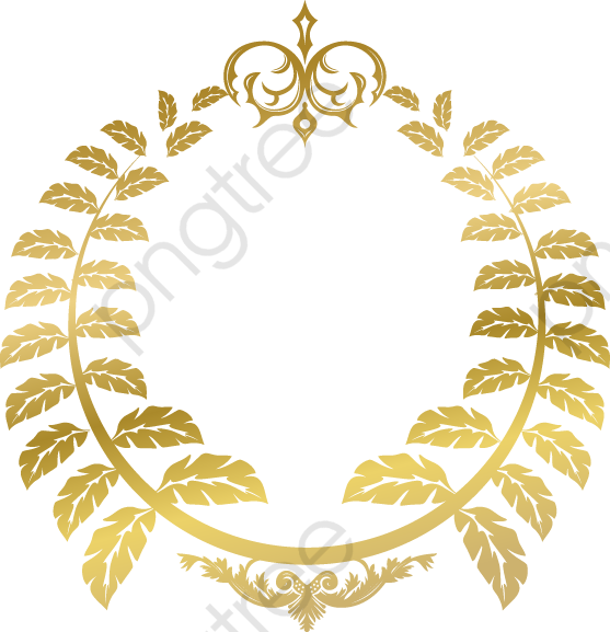 Gold Laurel Wreath Design