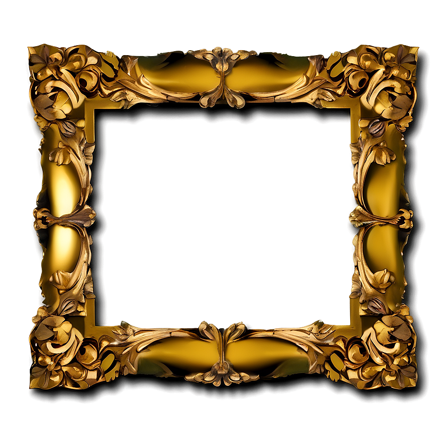 Gold Leaf Frame Png Eno69