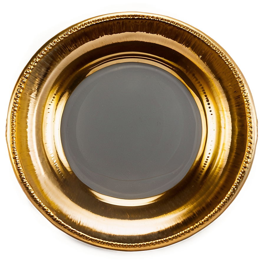 Gold Leaf Plate Png 06262024