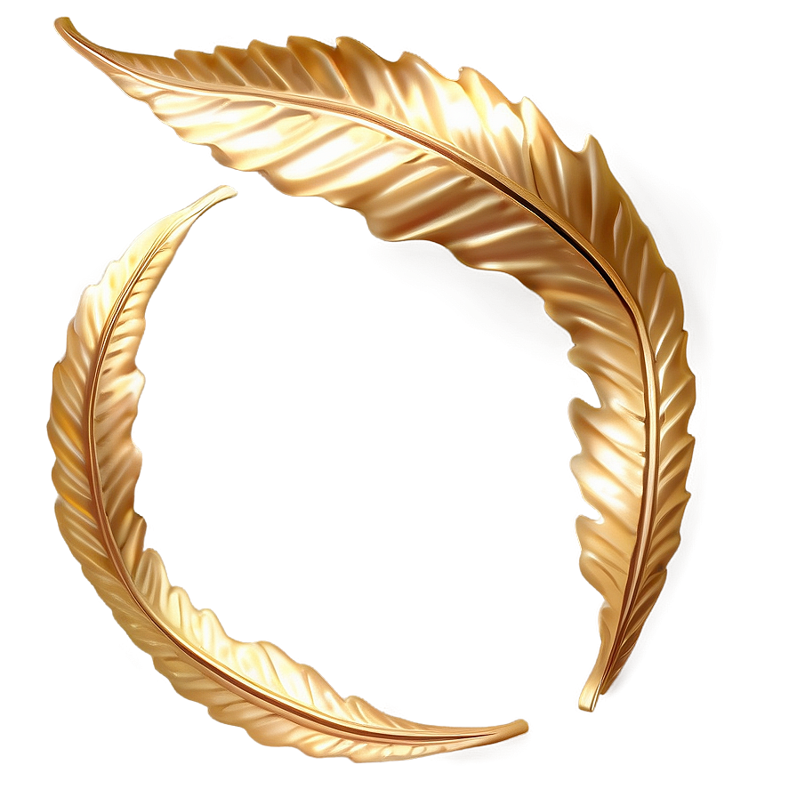 Gold Leaves Craft Png Yns45