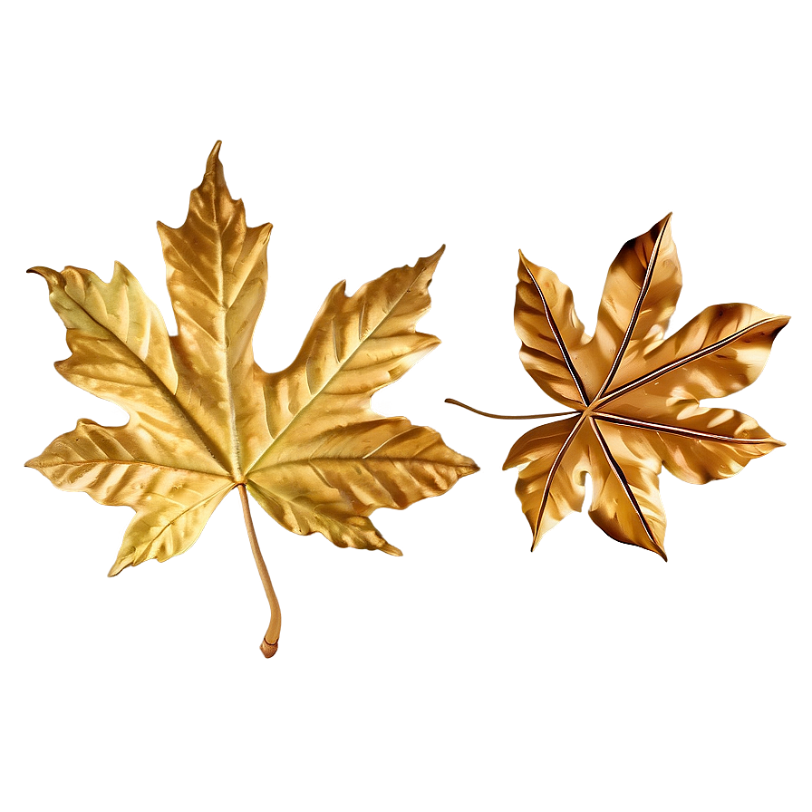 Gold Maple Leaves Png 76