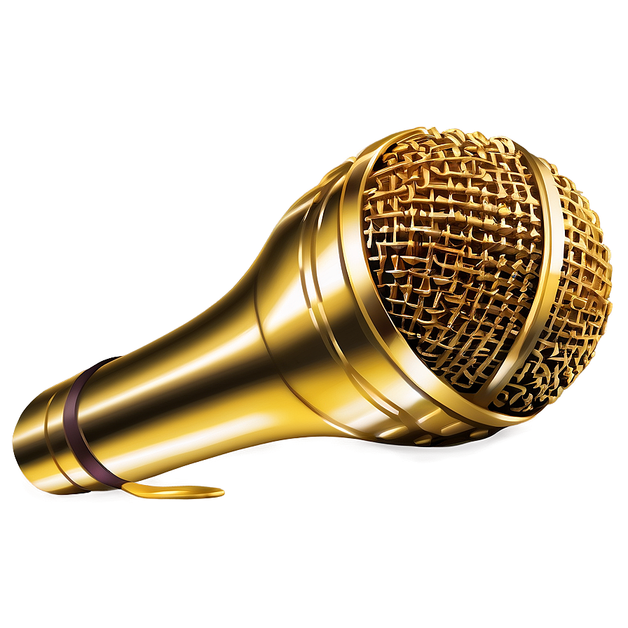 Gold Microphone Png Yab