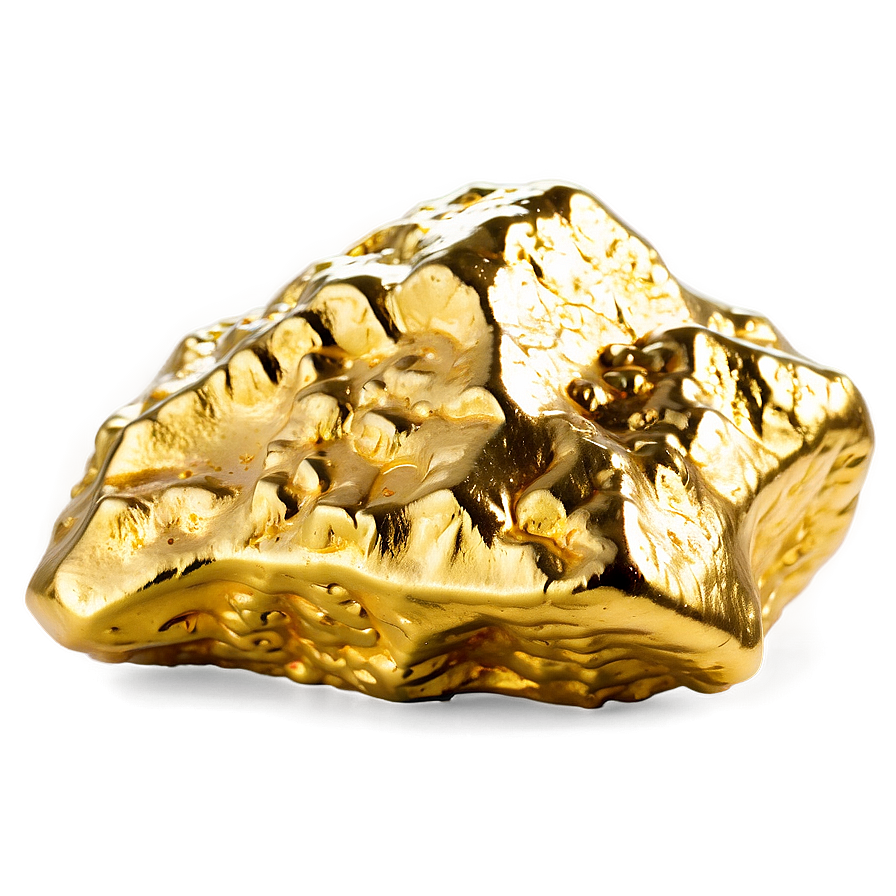 Gold Nugget On White Png 06132024