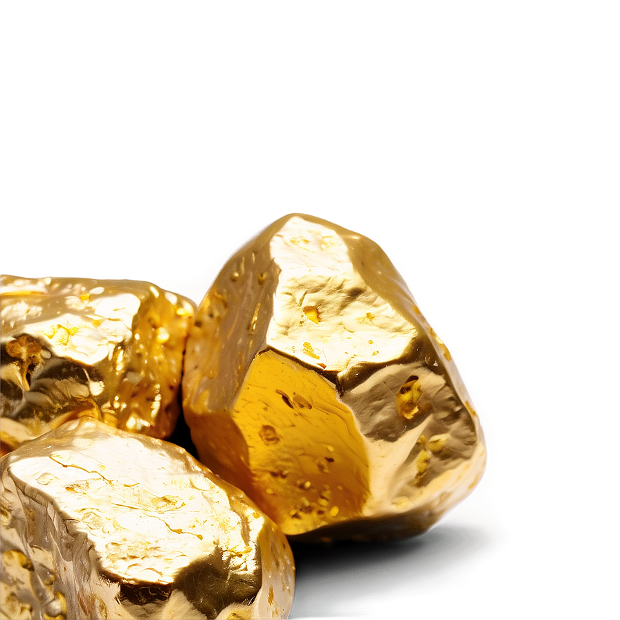 Gold Nugget Rocks Png 05242024