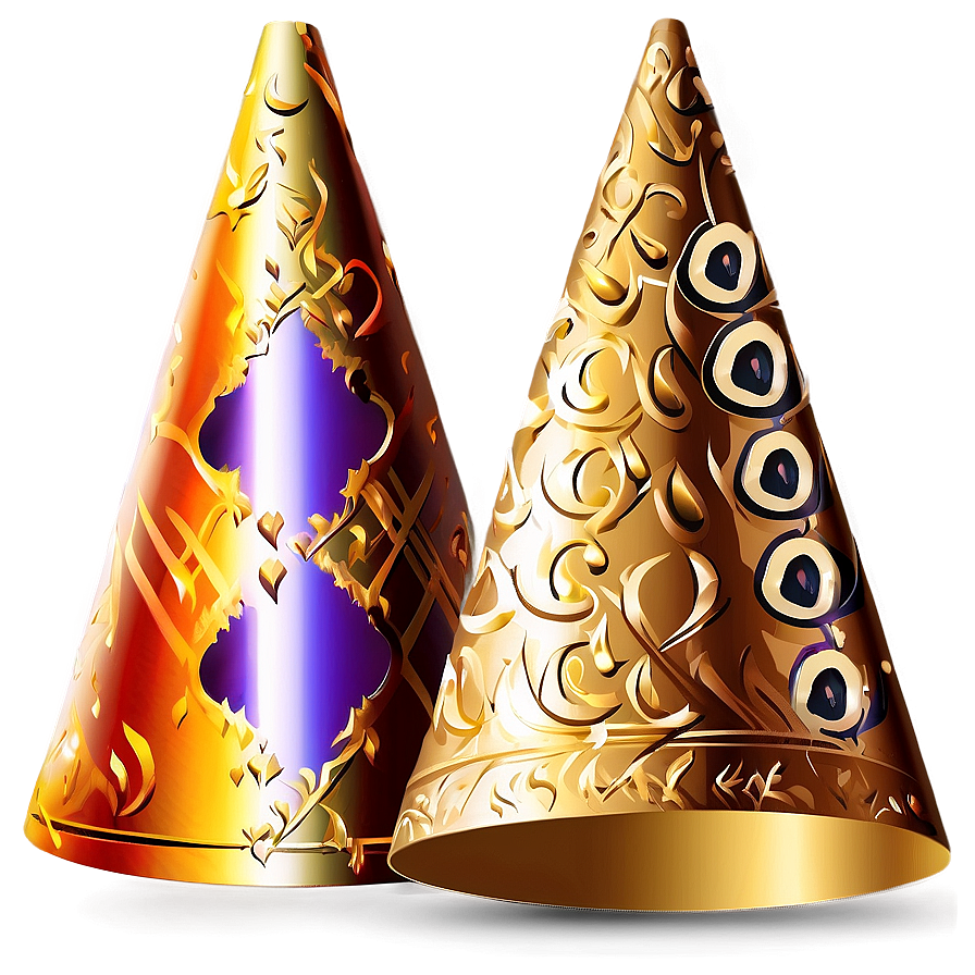 Gold Party Hat Png 05042024