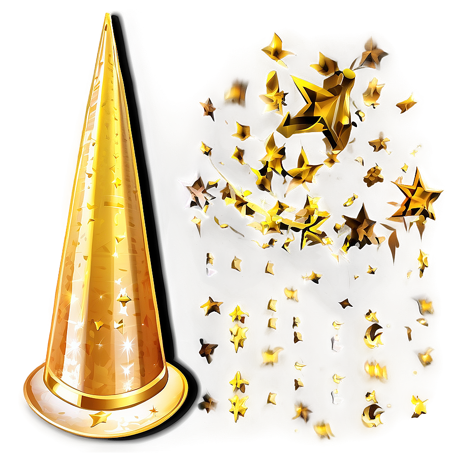 Gold Party Hat Png 05042024