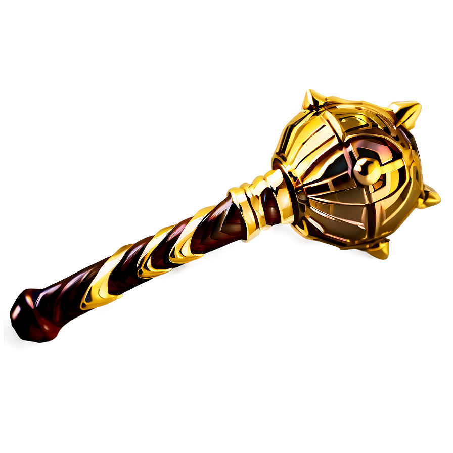 Gold Plated Mace Png 06132024