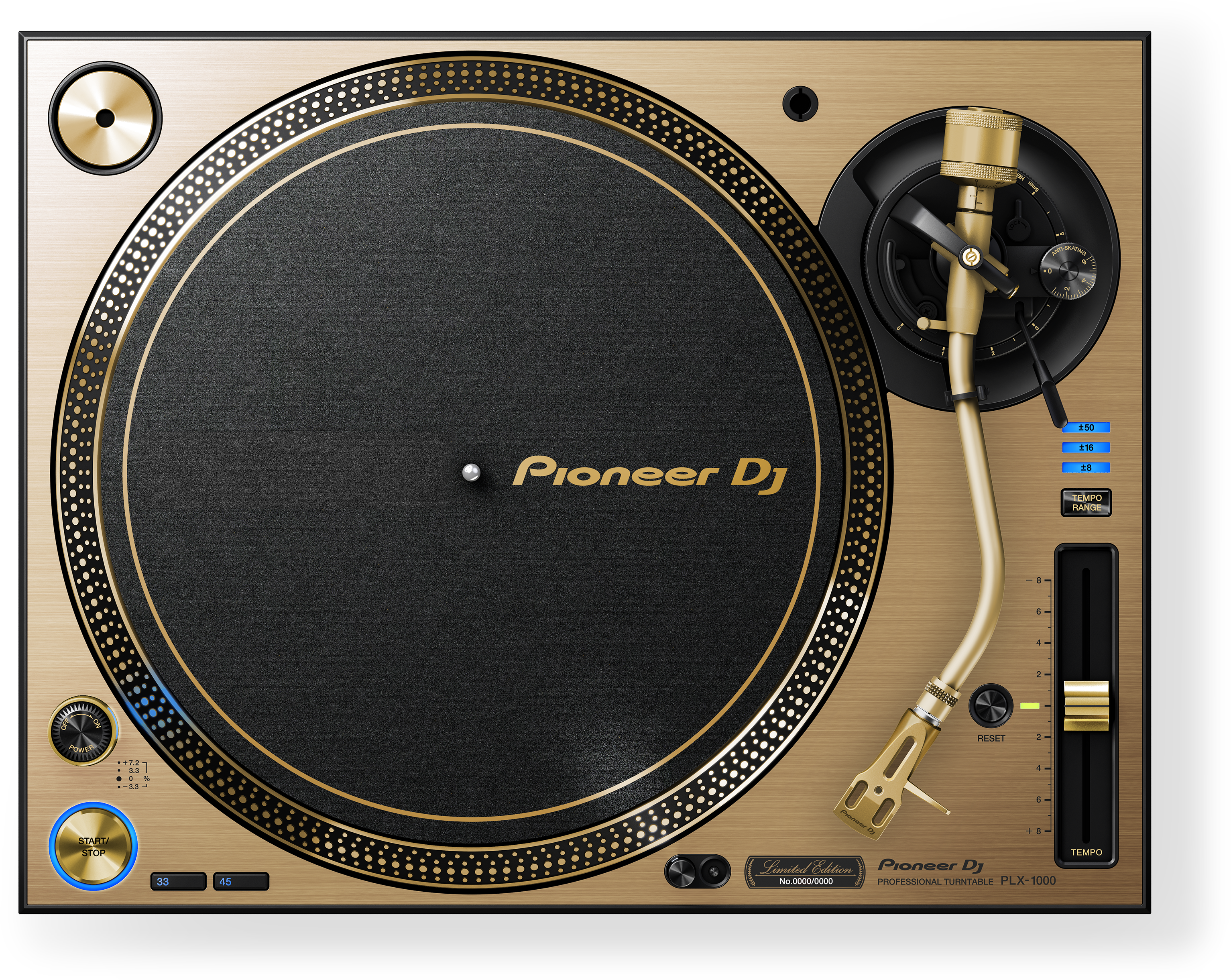 Gold Plated Professional D J Turntable