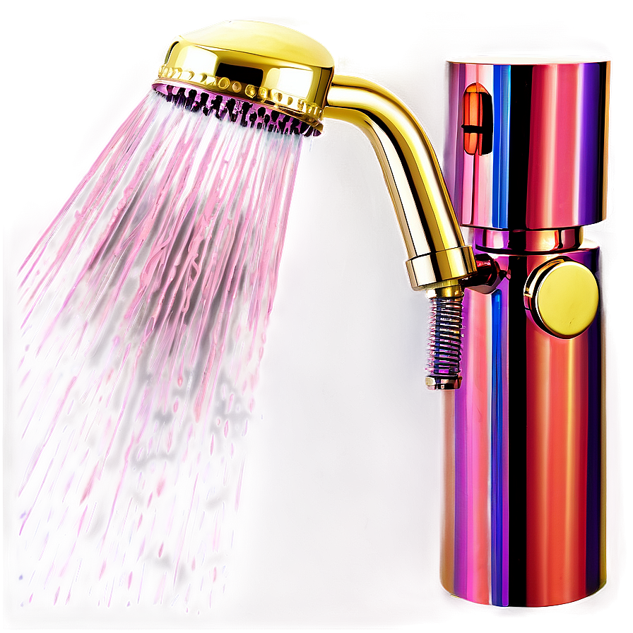 Gold Plated Shower Head Png 06262024