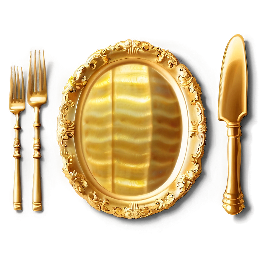 Gold Platter Png Bqd20