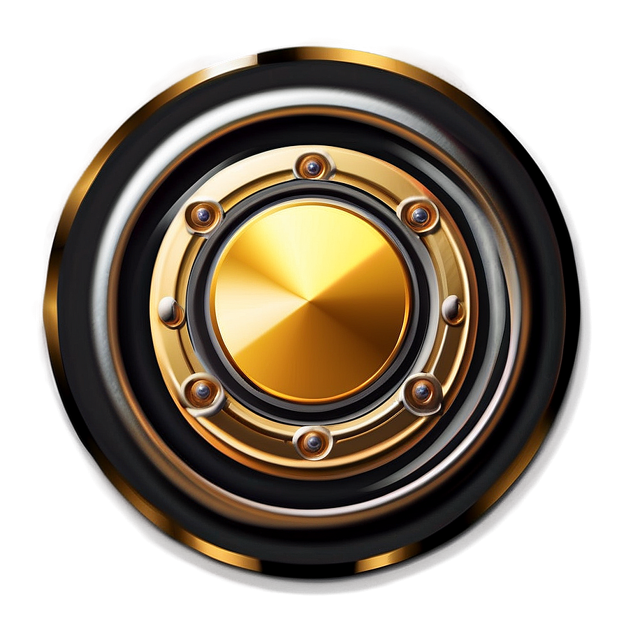 Gold Power Button Png 75