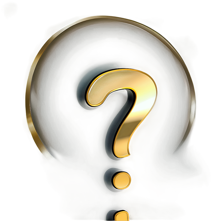 Gold Question Mark Transparent Png 92