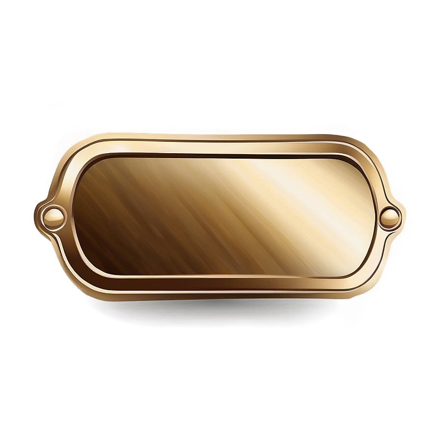 Gold Rectangle Badge Png 06272024