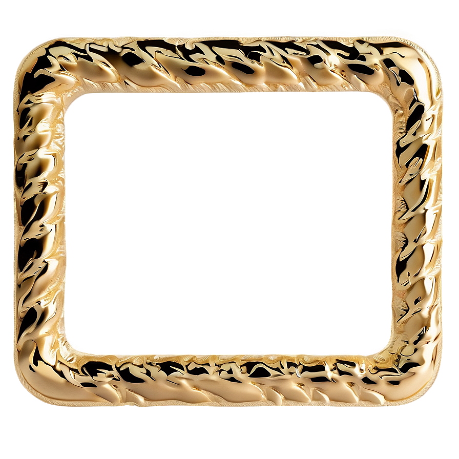 Gold Rectangle For Invitation Png Rln