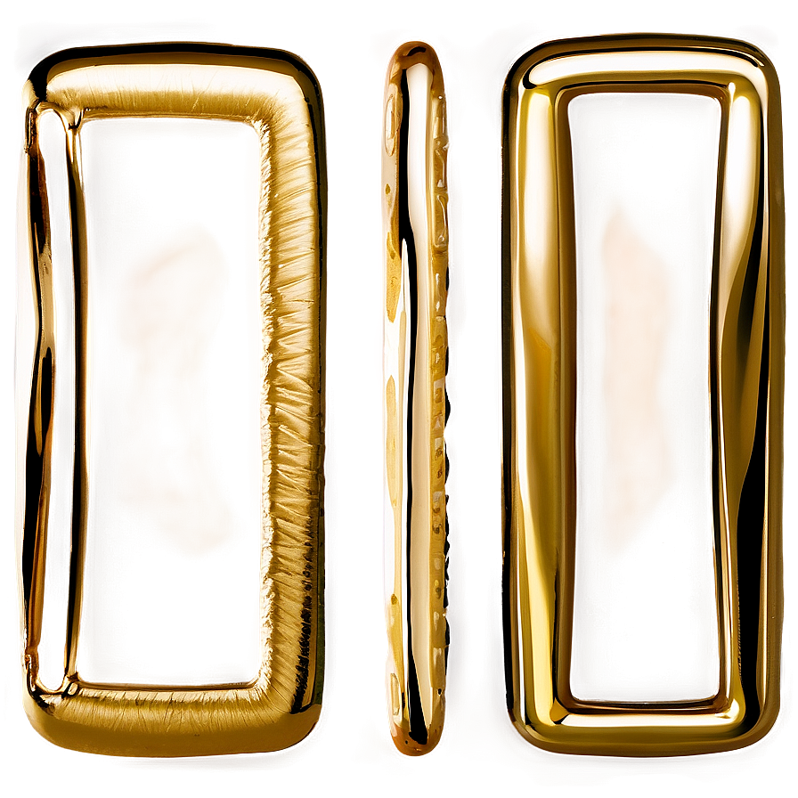 Gold Rectangle Shape Png Ghr76