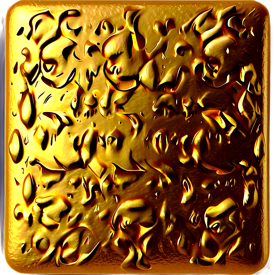 Gold Rectangle With Texture Png Uka47