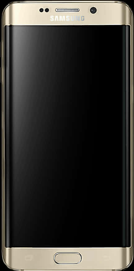 Gold Samsung Smartphone Front View