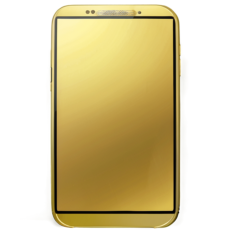 Gold Smartphone Png 05032024