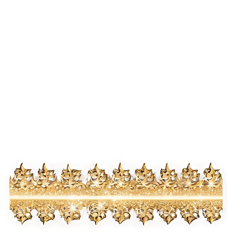 Gold Sparkle Border Png 6