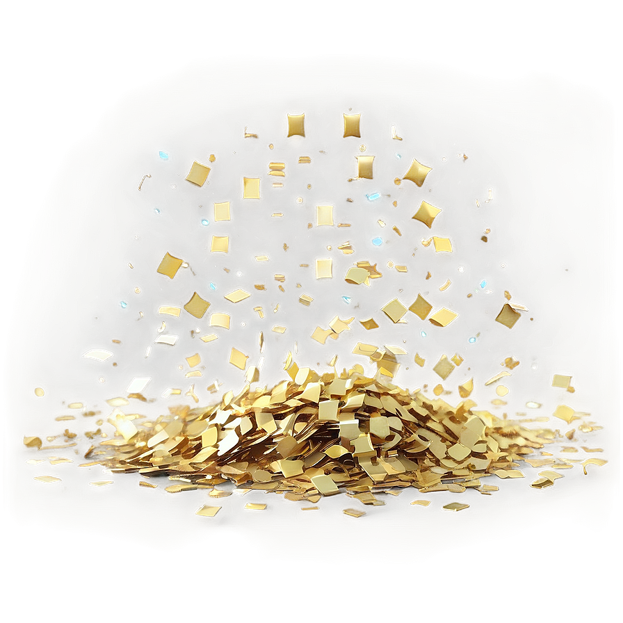 Gold Sparkle Confetti Png 06122024