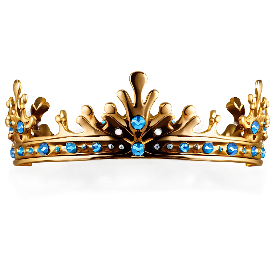 Gold Sparkle Crown Png Sym