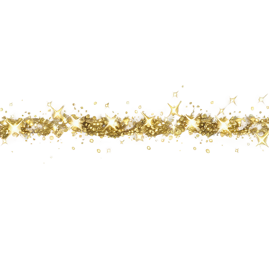 Gold Sparkle Line Png 43