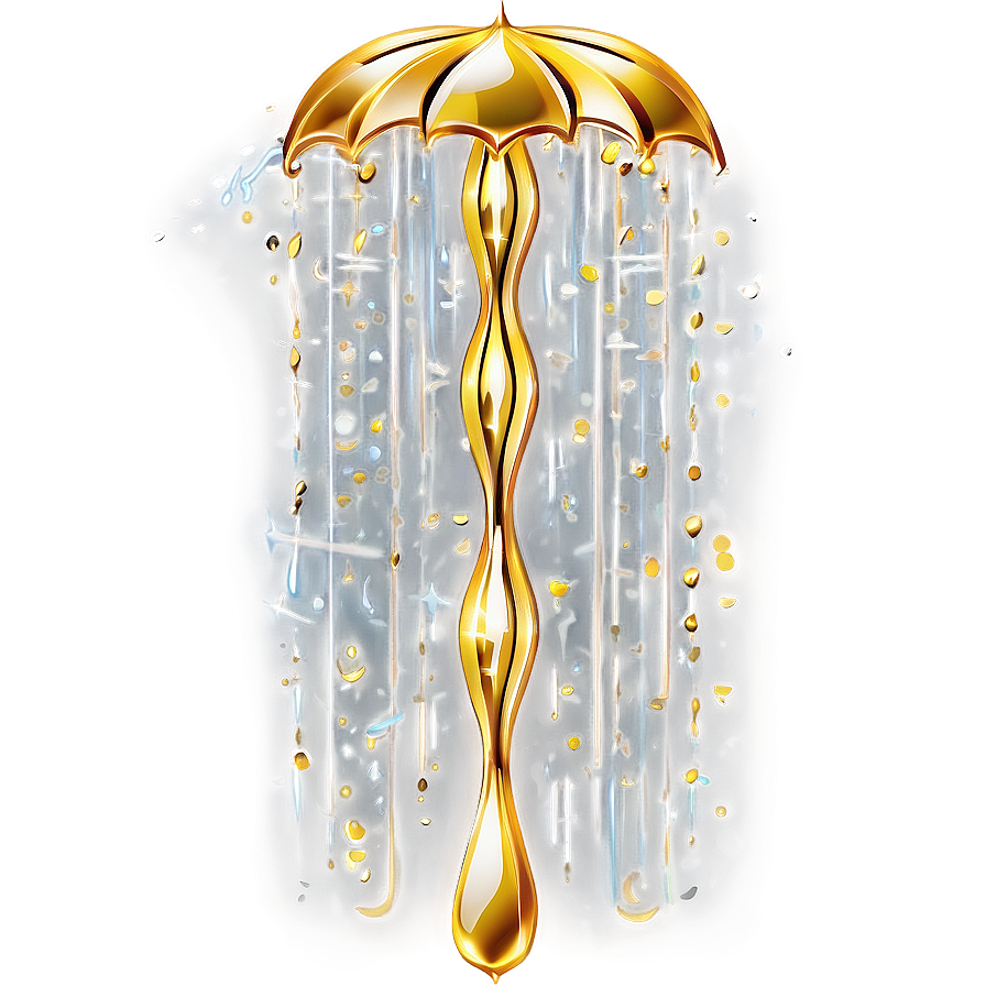 Gold Sparkle Rain Png Ryb